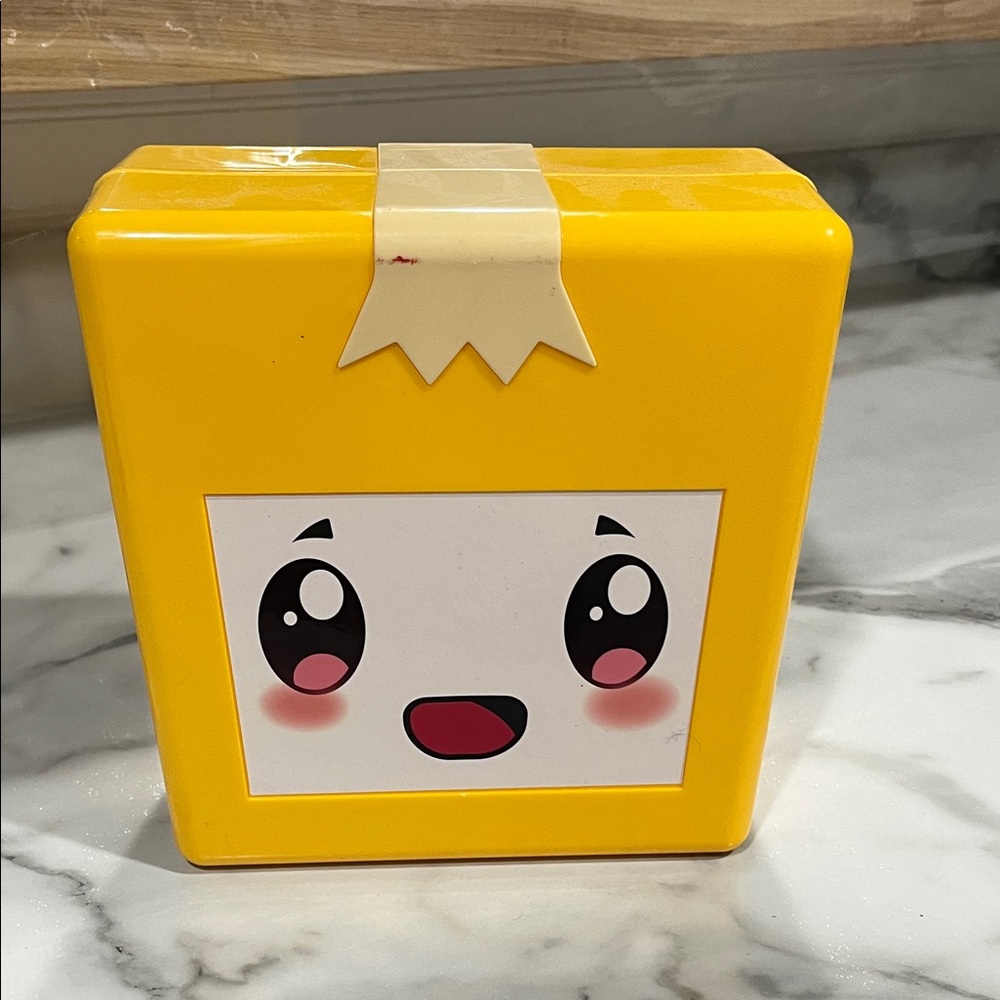 LankyBox Mystery Box toy container Cute Yellow Cartoon Face Box